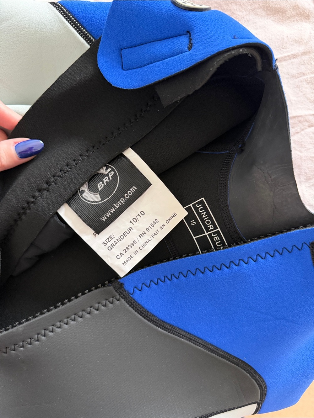 Sea-Doo Kids Wetsuit - Black & Blue - Picture 4 of 4